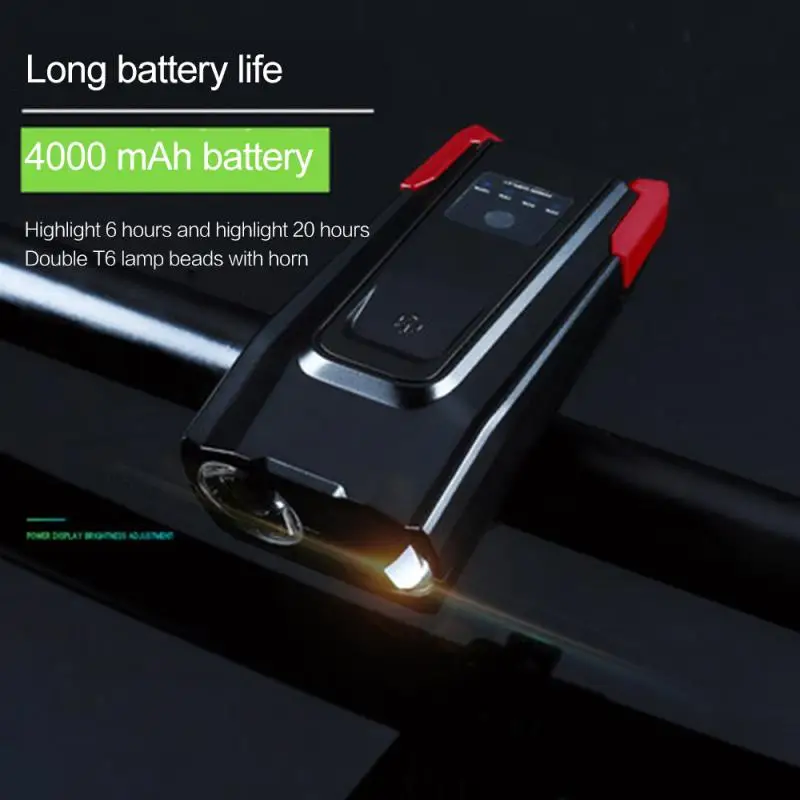 4000mAh Induction Bicycle Front Light Set USB Rechargeable MTB Mountain Road Bike Front Lamp Flashlight Cycling Equipment
4000mAh Induction Bicycle Front Light Set USB Rechargeable MTB Mountain Road Bike Front Lamp Flashlight Cycling Equipment