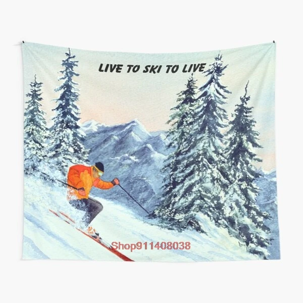 В прямом эфире лыжный жить гобелен хиппи настенный ткань Кофе для спальни