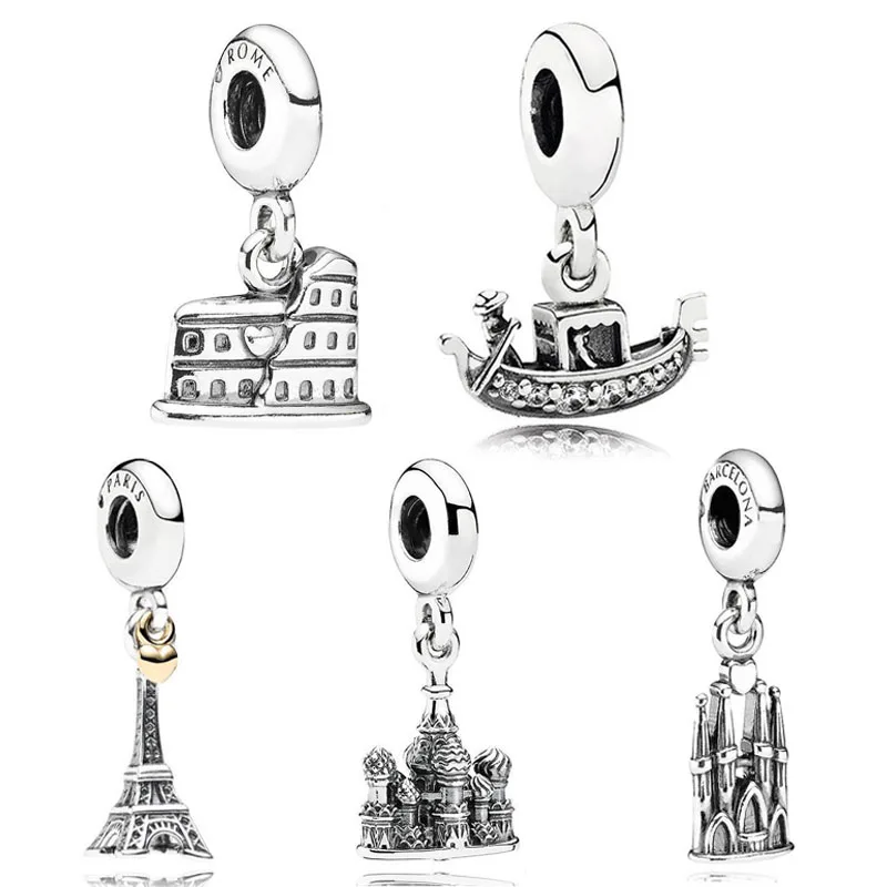 Original Vintage Roman Colosseum Paris Eiffel Tower Pendant Bead Fit Europe Bracelet 925 Sterling Silver Charm Jewelry
Original Vintage Roman Colosseum Paris Eiffel Tower Pendant Bead Fit Europe Bracelet 925 Sterling Silver Charm Jewelry