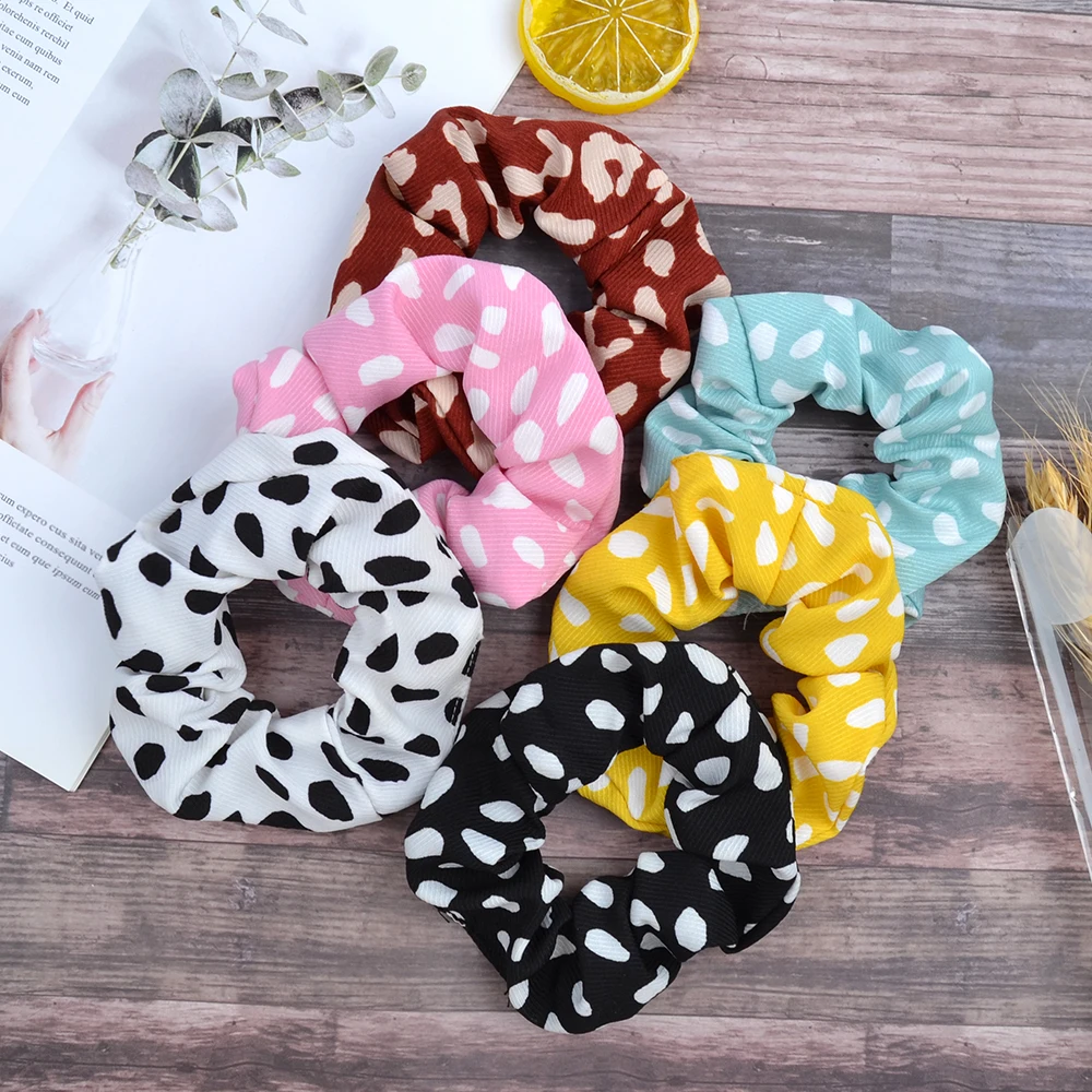 Women Dot Printed Scrunchies Elastic Hair Bands For Girls Korean Sweet Scrunchie Hair Rope Ties Rubber Headwear Hair Accessories
Women Dot Printed Scrunchies Elastic Hair Bands For Girls Korean Sweet Scrunchie Hair Rope Ties Rubber Headwear Hair Accessories