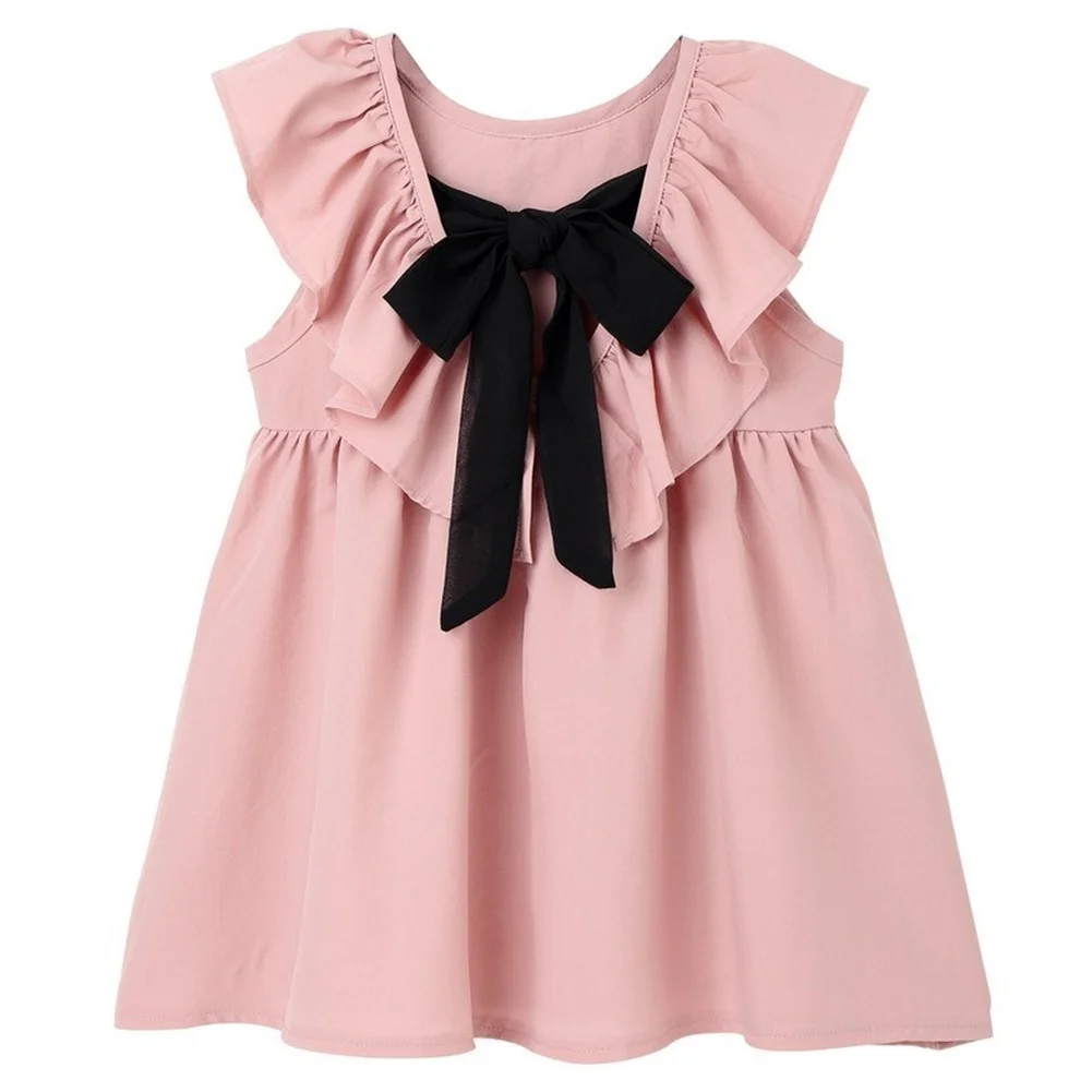 Summer Girls Dress Wave Fashion Solid O-neck Halter Bow Princess Dress For 2 3 4 5 6 Year-Old
Summer Girls Dress Wave Fashion Solid O-neck Halter Bow Princess Dress For 2 3 4 5 6 Year-Old