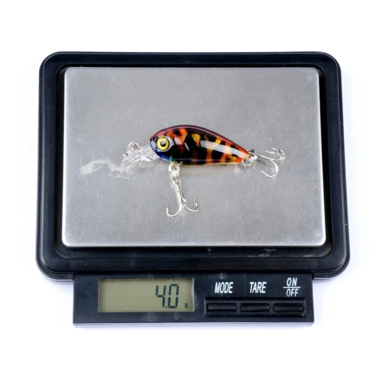 1Pc 4.5cm Hard Fishing Lure 4g 10# Hook Crank Bait Diving Depth 0.1-0.3m Lake River Fishing Wobblers Carp Fishing Baits New
1Pc 4.5cm Hard Fishing Lure 4g 10# Hook Crank Bait Diving Depth 0.1-0.3m Lake River Fishing Wobblers Carp Fishing Baits New