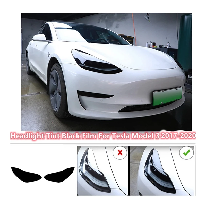 Car Front Headlight Cover TPU Protective Film for Tesla Model 3 2016-2020 Smoke Black
Car Front Headlight Cover TPU Protective Film for Tesla Model 3 2016-2020 Smoke Black
