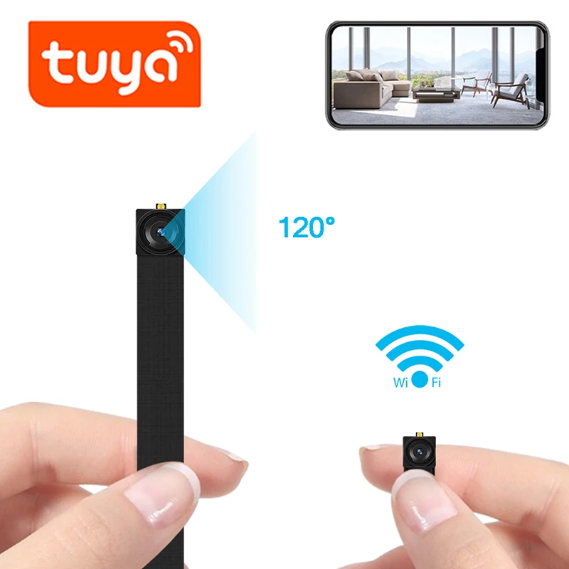 Мини-видеокамера Yoothi Tuya широкоугольная мини-камера с Wi-Fi угол обзора 120 °