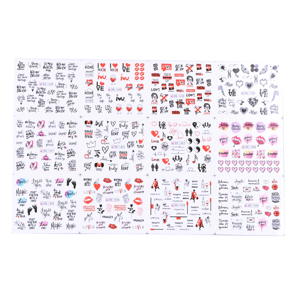 Nail Art Watermark decal red lips Stickers valentine love nail Decorative transfer sticker Nail Art Accessories
Nail Art Watermark decal red lips Stickers valentine love nail Decorative transfer sticker Nail Art Accessories