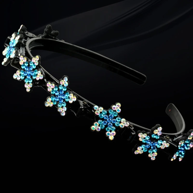 Rhinestone Hair Hoop Bangs Headband with Clips Braid Headband Accessories 35EF 
Rhinestone Hair Hoop Bangs Headband with Clips Braid Headband Accessories 35EF