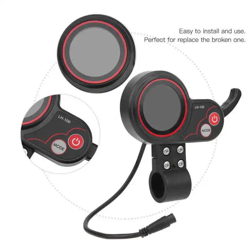 LCD-LH100 24V/36V/48V/60V E-bike Display Thumb Throttle 2 in 1 Display Control Panel for Electric Bike Bicycle Scooter E-bike
LCD-LH100 24V/36V/48V/60V E-bike Display Thumb Throttle 2 in 1 Display Control Panel for Electric Bike Bicycle Scooter E-bike