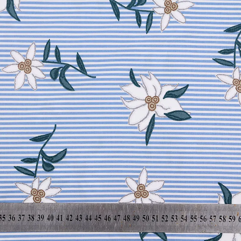 Cotton Fabric for Dress Tricolor Pinstripe White Flower Yellow Stamen Print Pattern Sleeves Handmade DIY Sewing Cloth Shirts
Cotton Fabric for Dress Tricolor Pinstripe White Flower Yellow Stamen Print Pattern Sleeves Handmade DIY Sewing Cloth Shirts