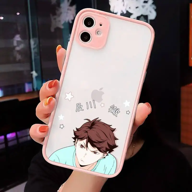 Haikyuu Oikawa Phone Case For iPhone 12 11 Mini Pro XR XS Max 7 8 Plus X Matte transparent Pink Back Cover
Haikyuu Oikawa Phone Case For iPhone 12 11 Mini Pro XR XS Max 7 8 Plus X Matte transparent Pink Back Cover