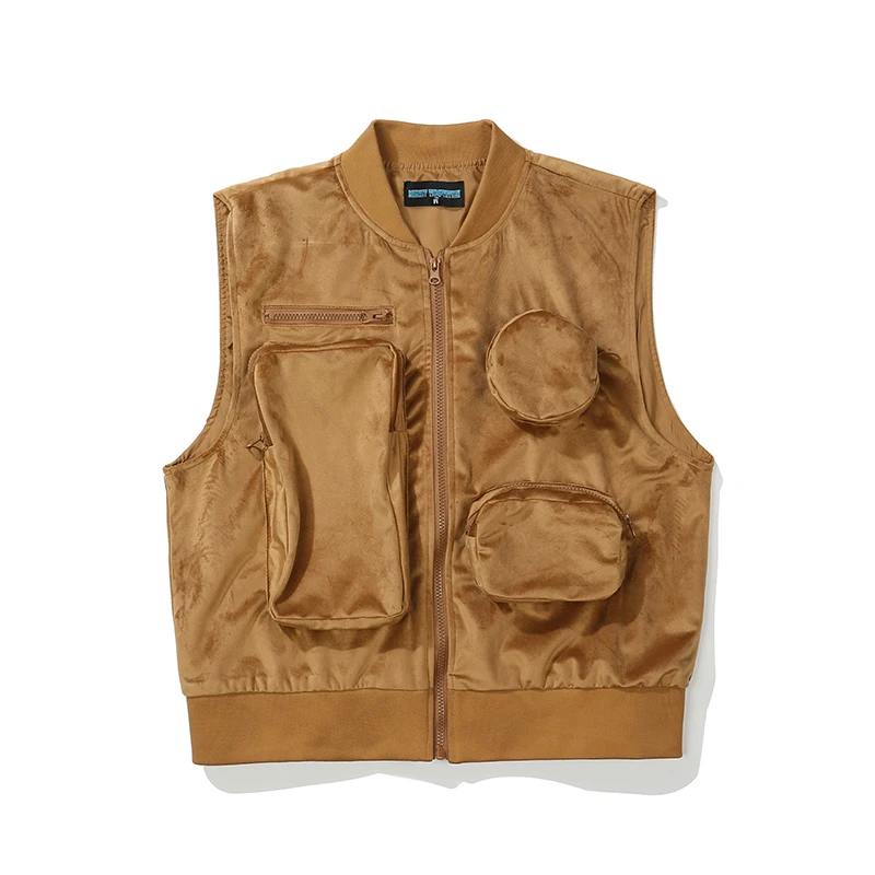High Street Zipper Pockets Velvet Vest Mens and Womens Vibe Style Oversize Sleeveless Black Jackets Lapel Retro Casual Tops
High Street Zipper Pockets Velvet Vest Mens and Womens Vibe Style Oversize Sleeveless Black Jackets Lapel Retro Casual Tops