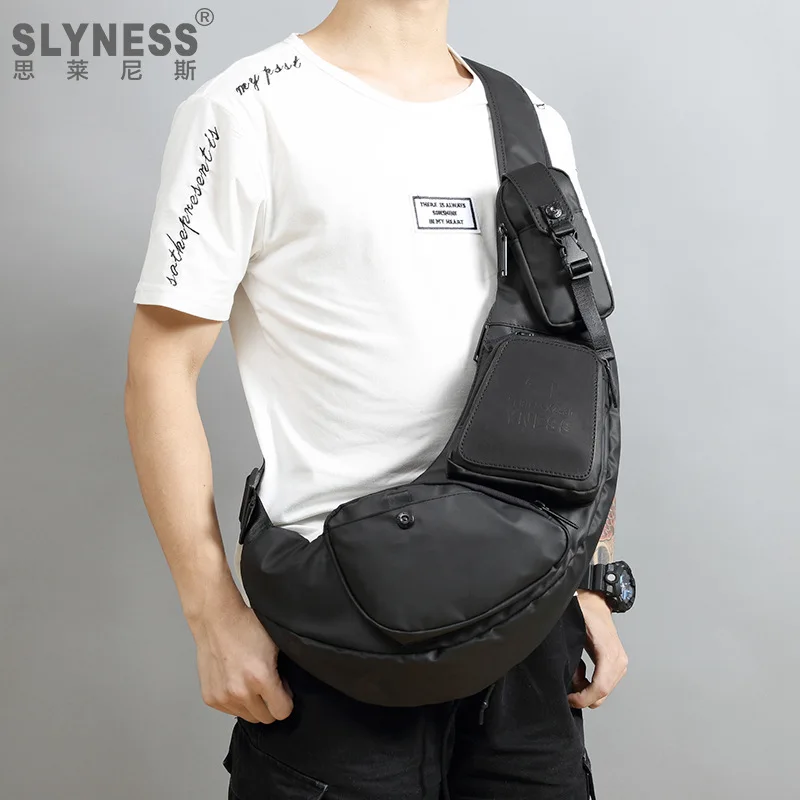 men's cross-body bag Crescent shape diagonal cross bag durable environmental protection large capacity fashion men's chest bag
men's cross-body bag Crescent shape diagonal cross bag durable environmental protection large capacity fashion men's chest bag