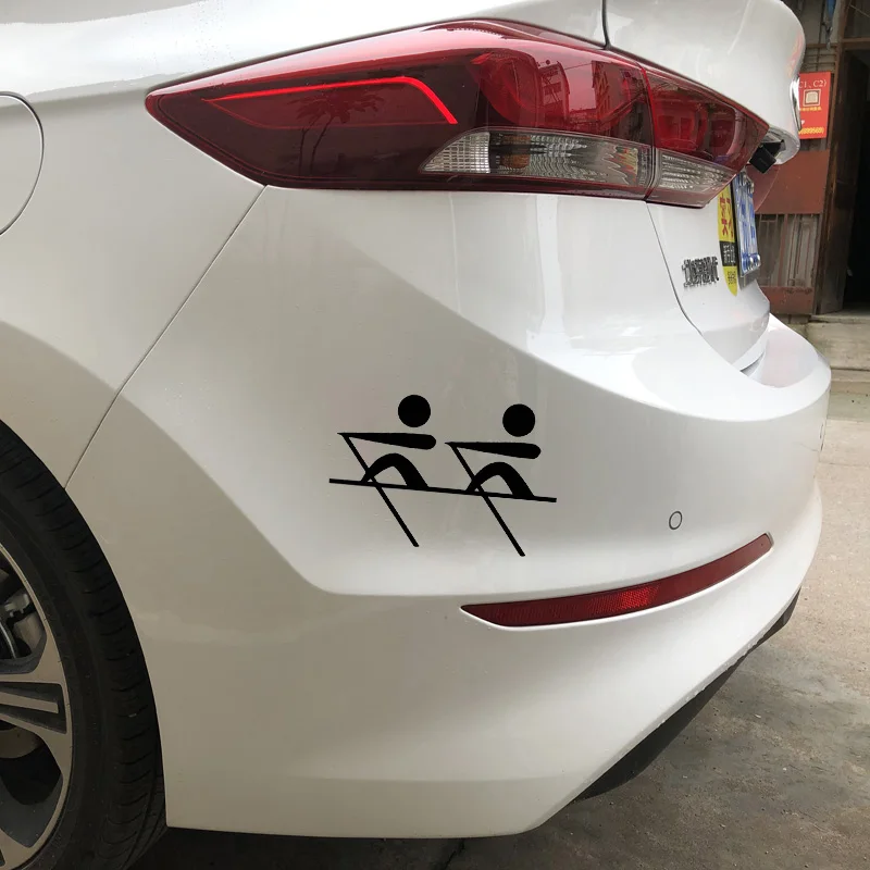 Car Stickers Double Tacit Understanding of Rowing Boat Decals Beautiful Decorative Stickers Creative Black/White, 15cm*10cm
Car Stickers Double Tacit Understanding of Rowing Boat Decals Beautiful Decorative Stickers Creative Black/White, 15cm*10cm
