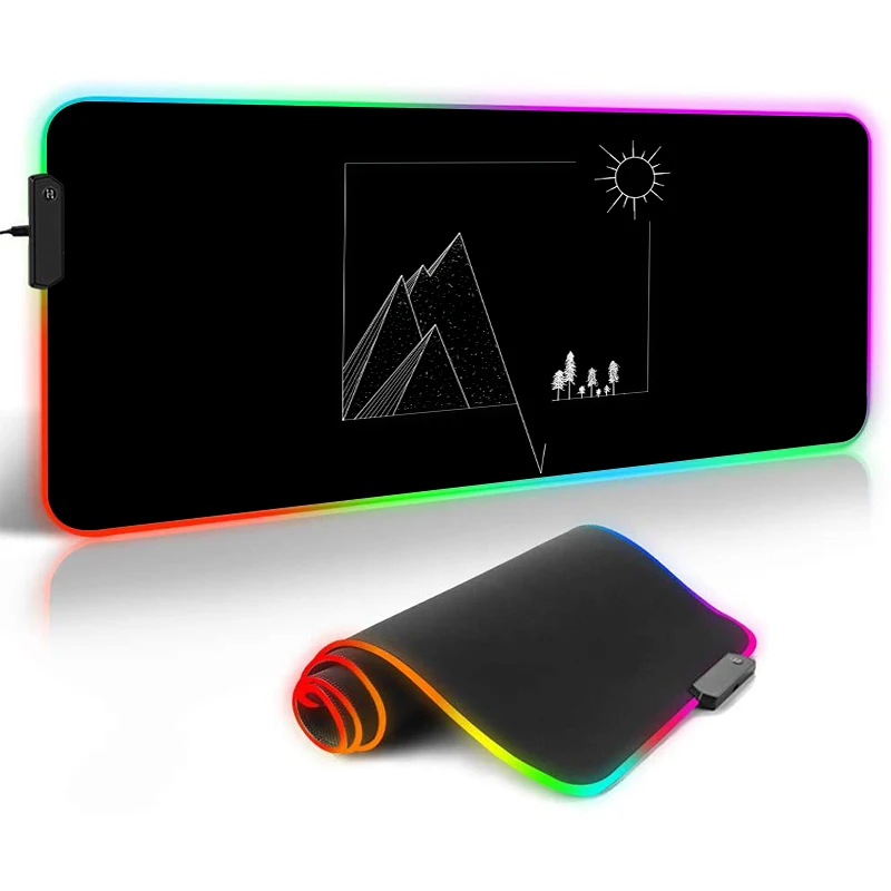 RGB Large Gaming Mousepad Big Size Mause Pad with LED Backlit Extra Extended Desk Mat for Gamer Keyboard Soft Mice Carpet
RGB Large Gaming Mousepad Big Size Mause Pad with LED Backlit Extra Extended Desk Mat for Gamer Keyboard Soft Mice Carpet