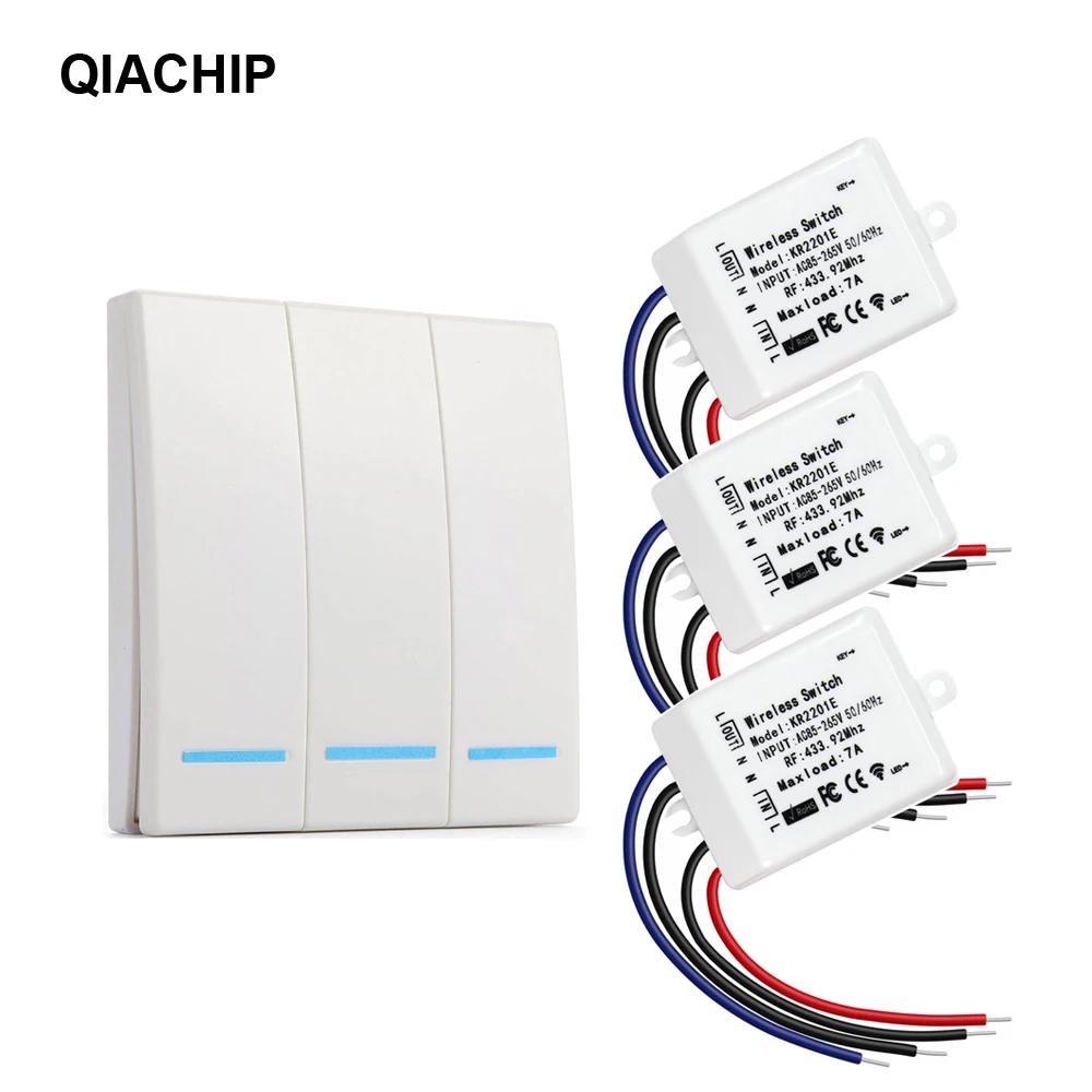 433Mhz RF Wireless Remote Control Switch AC 110V 220V Corridor Room Home Wall Panel Switch Lamp Light LED Bulb Wireless Switches
433Mhz RF Wireless Remote Control Switch AC 110V 220V Corridor Room Home Wall Panel Switch Lamp Light LED Bulb Wireless Switches