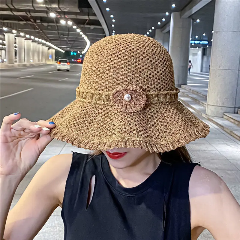 Fashion Harajuku Hollow Flower Knitted Fisherman Hat Women's Hat Basin Hats Outdoor Visor Sun Hat Trend Folding Hat Sombreros De
Fashion Harajuku Hollow Flower Knitted Fisherman Hat Women's Hat Basin Hats Outdoor Visor Sun Hat Trend Folding Hat Sombreros De