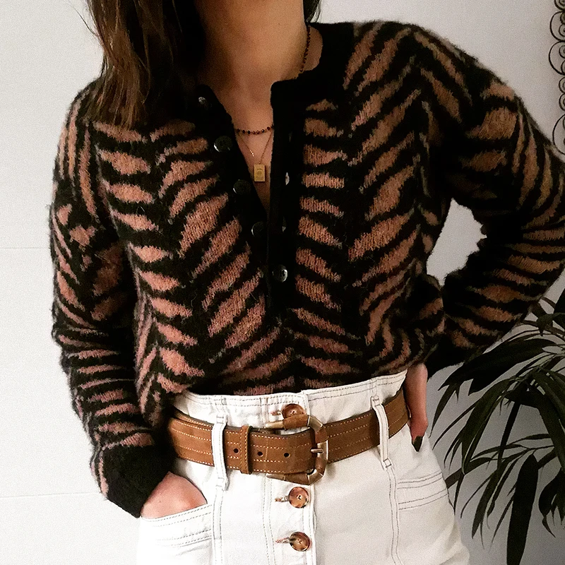 Tricotage Jacquard Pull Tops Winter Round Neck à manches longues Striped Contrast Sweater Vintage Casual Femme Chic Jumper
Tricotage Jacquard Pull Tops Winter Round Neck à manches longues Striped Contrast Sweater Vintage Casual Femme Chic Jumper