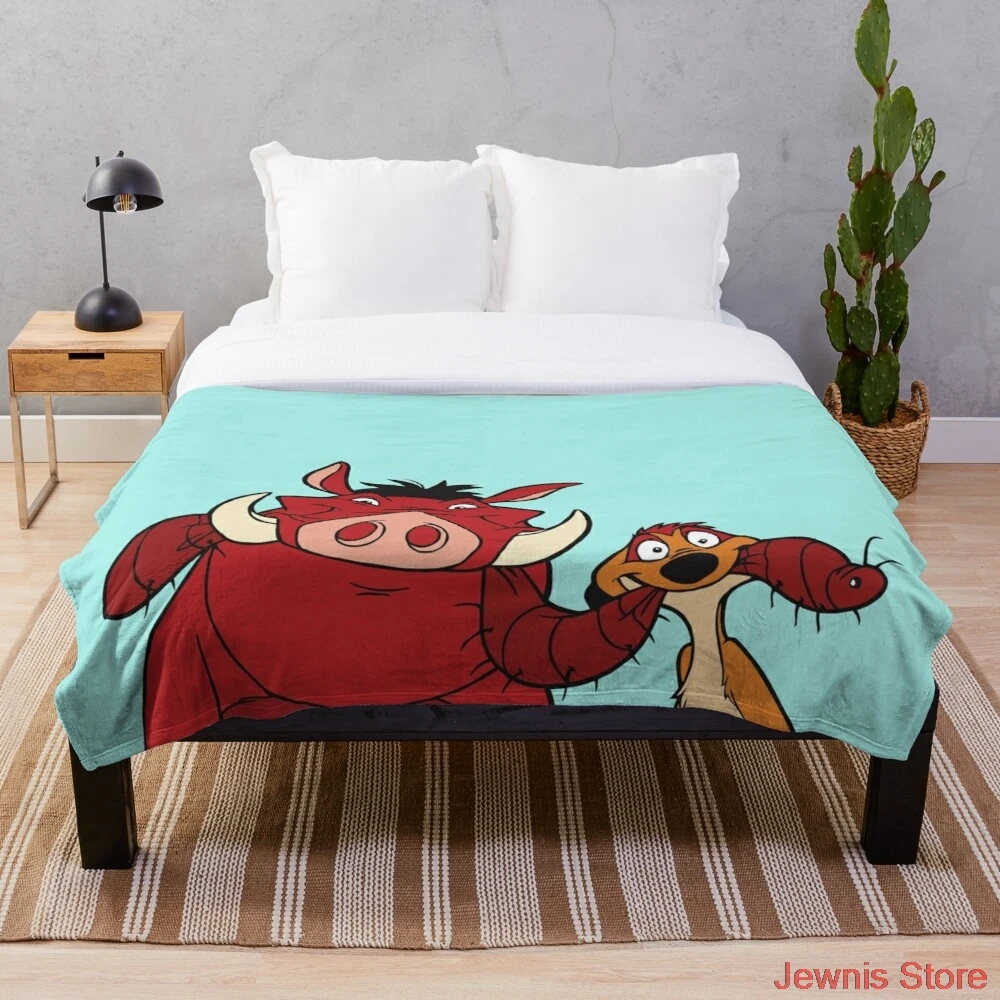 Timon and Pumbaa Throw Blanket Super Soft Printing Family Car and Sofa Bed throws Summer Office Quilts
Timon and Pumbaa Throw Blanket Super Soft Printing Family Car and Sofa Bed throws Summer Office Quilts