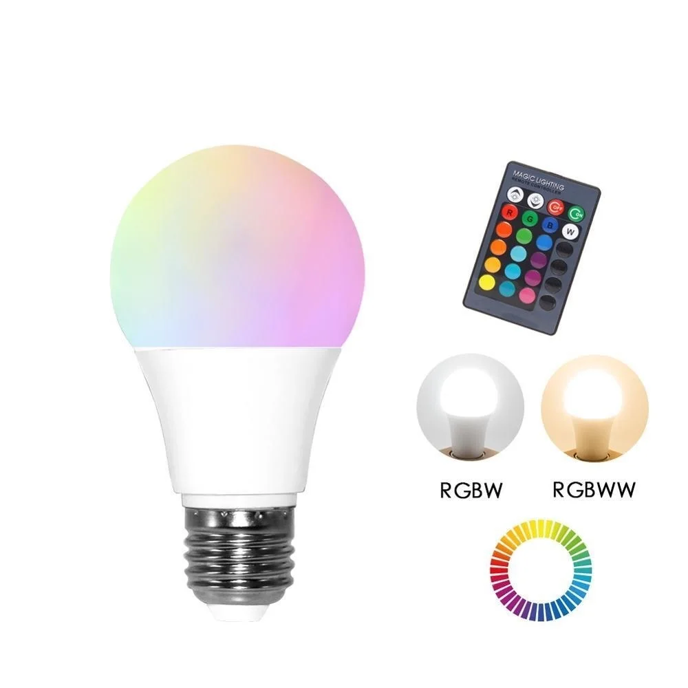 Светодиодная RGB-лампа E27 с регулируемой яркостью, 5/10/15 Вт, 220 В переменного тока
Светодиодная RGB-лампа E27 с регулируемой яркостью, 5/10/15 Вт, 220 В переменного тока