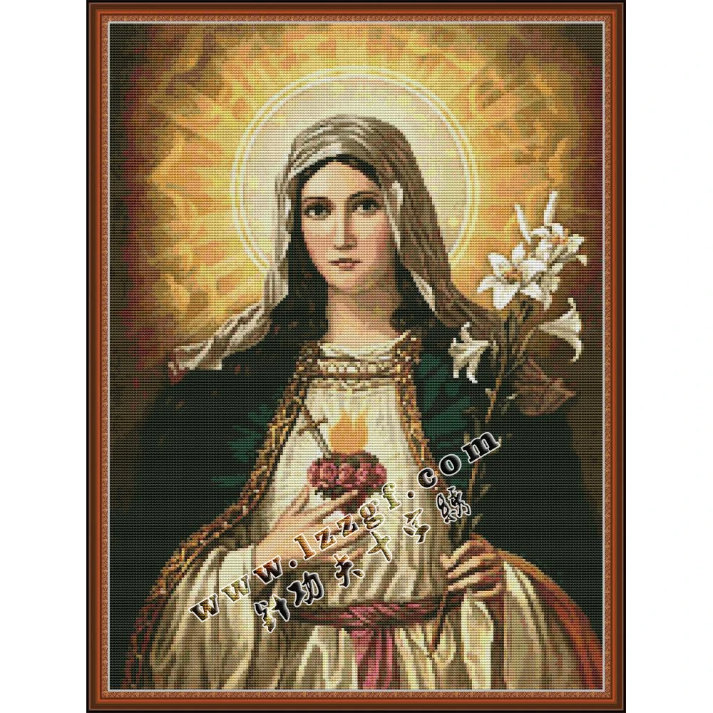 Everlasting Love Mary's Heart Chinese Cross Stitch Kits Ecological Cotton 14CT 11CT Clear Stamped DIY Gift Easy to Complete
Everlasting Love Mary's Heart Chinese Cross Stitch Kits Ecological Cotton 14CT 11CT Clear Stamped DIY Gift Easy to Complete