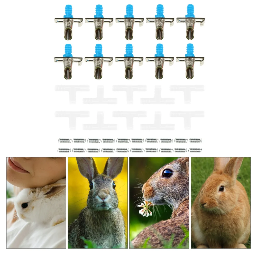 10pcs Automatic Pet Rabbit Drinking Feeder Automatic Pet Feeder Equipment 
10pcs Automatic Pet Rabbit Drinking Feeder Automatic Pet Feeder Equipment