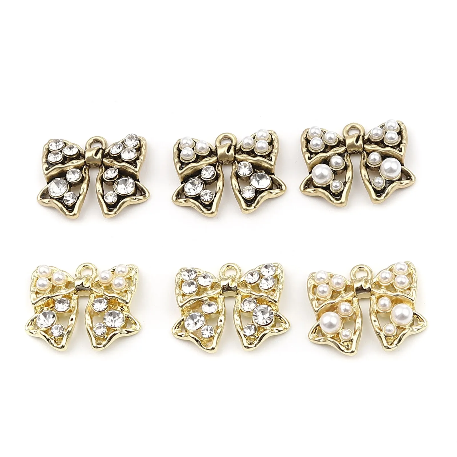 5PCs Fashion Bowknot Pendant Gold Color White Acrylic Imitation Pearl Charms Pendants DIY Jewelry Making Findings 22mm x 18mm
5PCs Fashion Bowknot Pendant Gold Color White Acrylic Imitation Pearl Charms Pendants DIY Jewelry Making Findings 22mm x 18mm