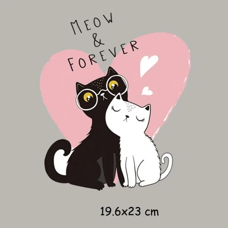 19.6x23cm Love Heart Cat Animal Iron On Patches For DIY Heat Transfer Clothes T-Shirt Thermal Stickers Decoration Printing
19.6x23cm Love Heart Cat Animal Iron On Patches For DIY Heat Transfer Clothes T-Shirt Thermal Stickers Decoration Printing