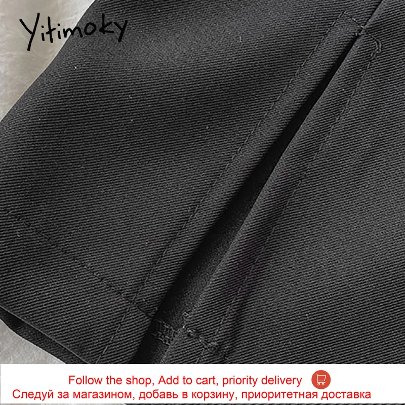 Yitimoky High Waist Asymmetrical Pants for Women Solid Black Slit Loose Wide Leg Pants Casual Fashion Summer 2021 New Korean
Yitimoky High Waist Asymmetrical Pants for Women Solid Black Slit Loose Wide Leg Pants Casual Fashion Summer 2021 New Korean