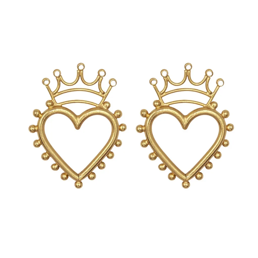 Stud Earrings For Women Korean Style Trend Retro Exaggerated Dripping Oil Love Earrings Girl Crown Hollow Jewelry Accessories
Stud Earrings For Women Korean Style Trend Retro Exaggerated Dripping Oil Love Earrings Girl Crown Hollow Jewelry Accessories