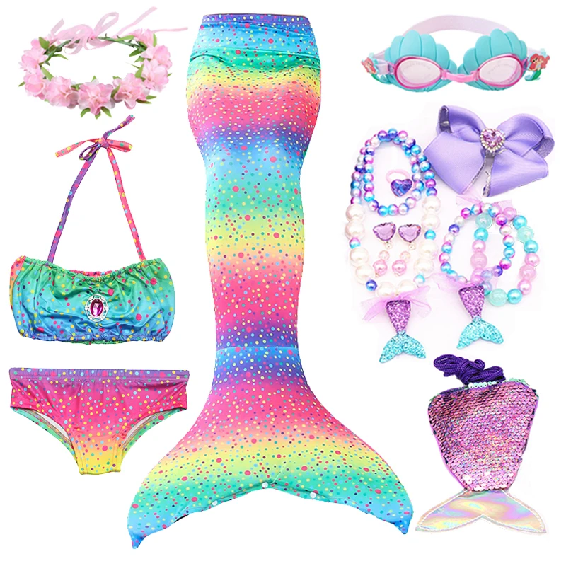 Girls Swimming Mermaid Tail Cosplay Mermaid Costume Monofin Swimsuit Kids Swimmable Children Swimwear Set Children Swimsuit
Girls Swimming Mermaid Tail Cosplay Mermaid Costume Monofin Swimsuit Kids Swimmable Children Swimwear Set Children Swimsuit