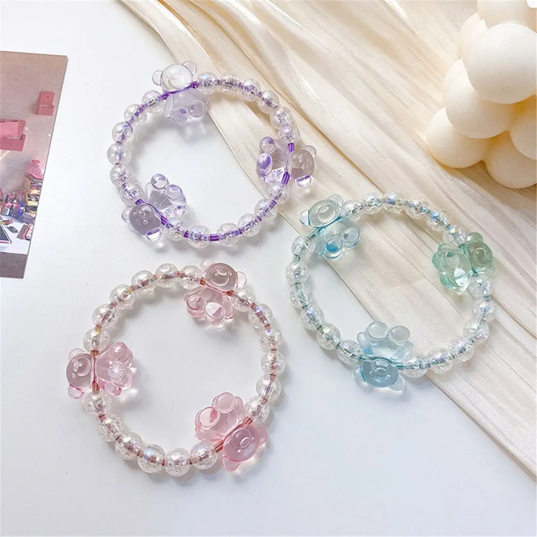 1PC New High Elastic Women Girl Hair Accessories Dual Use 2 in 1 Hair Rope Hair Tie Ring Little Bear Bracelet
1PC New High Elastic Women Girl Hair Accessories Dual Use 2 in 1 Hair Rope Hair Tie Ring Little Bear Bracelet