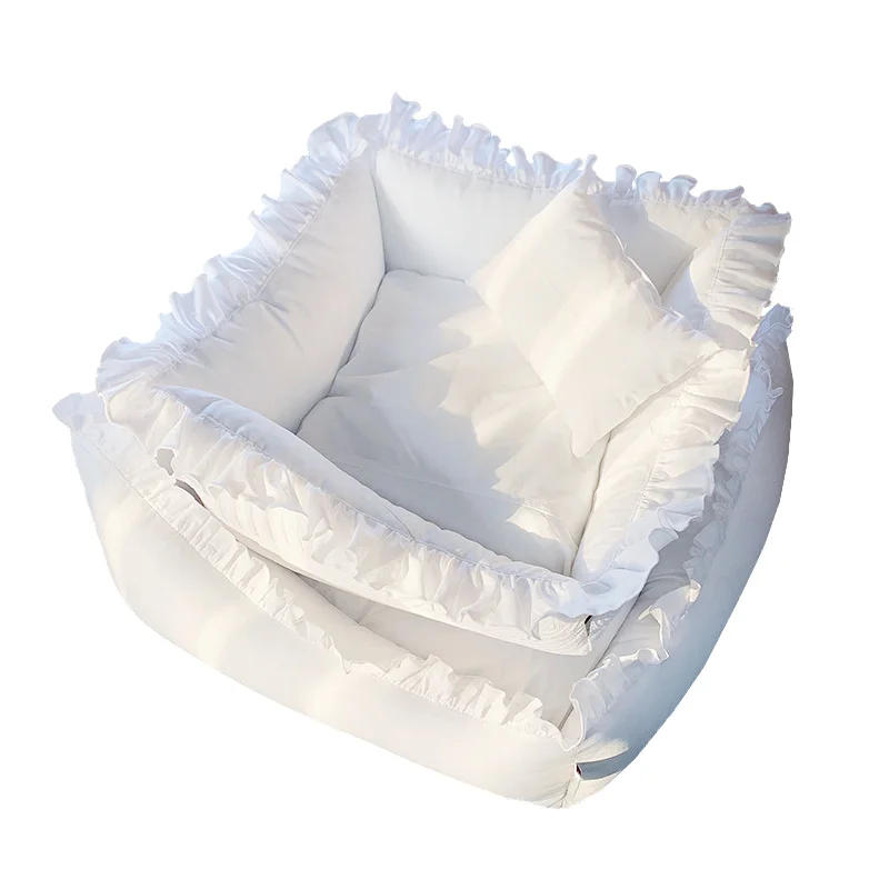 INS Cute Lace Dog Cat Sleeping Bed Warm Dog Kennel Cat Sofa Rectangle Washable Pet Kitten Puppy Soft Comfortable Cushion Bed
INS Cute Lace Dog Cat Sleeping Bed Warm Dog Kennel Cat Sofa Rectangle Washable Pet Kitten Puppy Soft Comfortable Cushion Bed