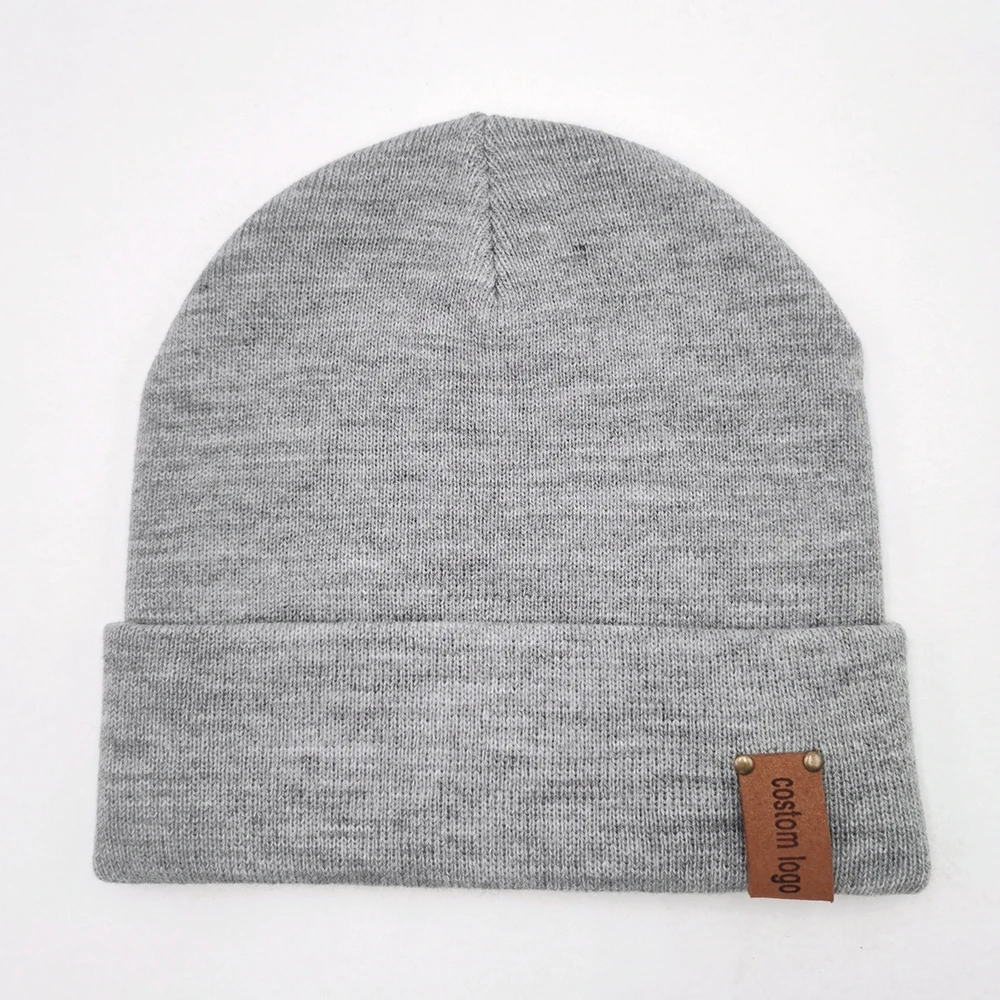 Personalized Lasered Custom Logo Suede Leather Patch Beanie Hats Pullover Unisex Mens Ladies Winter Knitted Warm skullies Hat
Personalized Lasered Custom Logo Suede Leather Patch Beanie Hats Pullover Unisex Mens Ladies Winter Knitted Warm skullies Hat