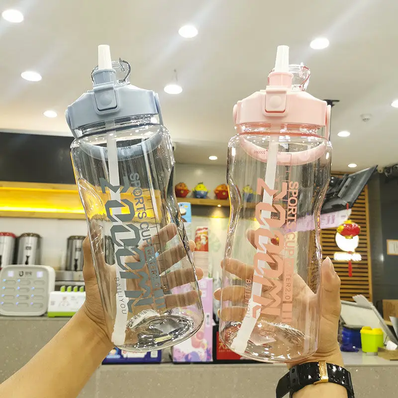 Super large capacity water cup female plastic straw cup adult sports kettle outdoor portable cup creative personality trend
Super large capacity water cup female plastic straw cup adult sports kettle outdoor portable cup creative personality trend