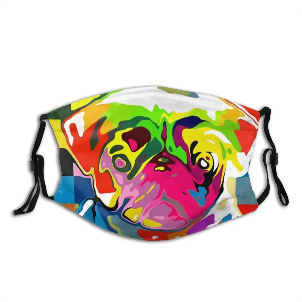 Pop Art Pug Funny Cool Cloth Mask Pug Dog Lover Dog Person Colorful Neon Rainbow
Pop Art Pug Funny Cool Cloth Mask Pug Dog Lover Dog Person Colorful Neon Rainbow