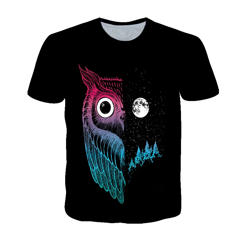 Owl Cartoon 3D Print T Shirt Gift Boys Girls Funny Short Sleeve Cute Tops Animal O-neck Tee Children t shirts Clothes for Teens
Owl Cartoon 3D Print T Shirt Gift Boys Girls Funny Short Sleeve Cute Tops Animal O-neck Tee Children t shirts Clothes for Teens