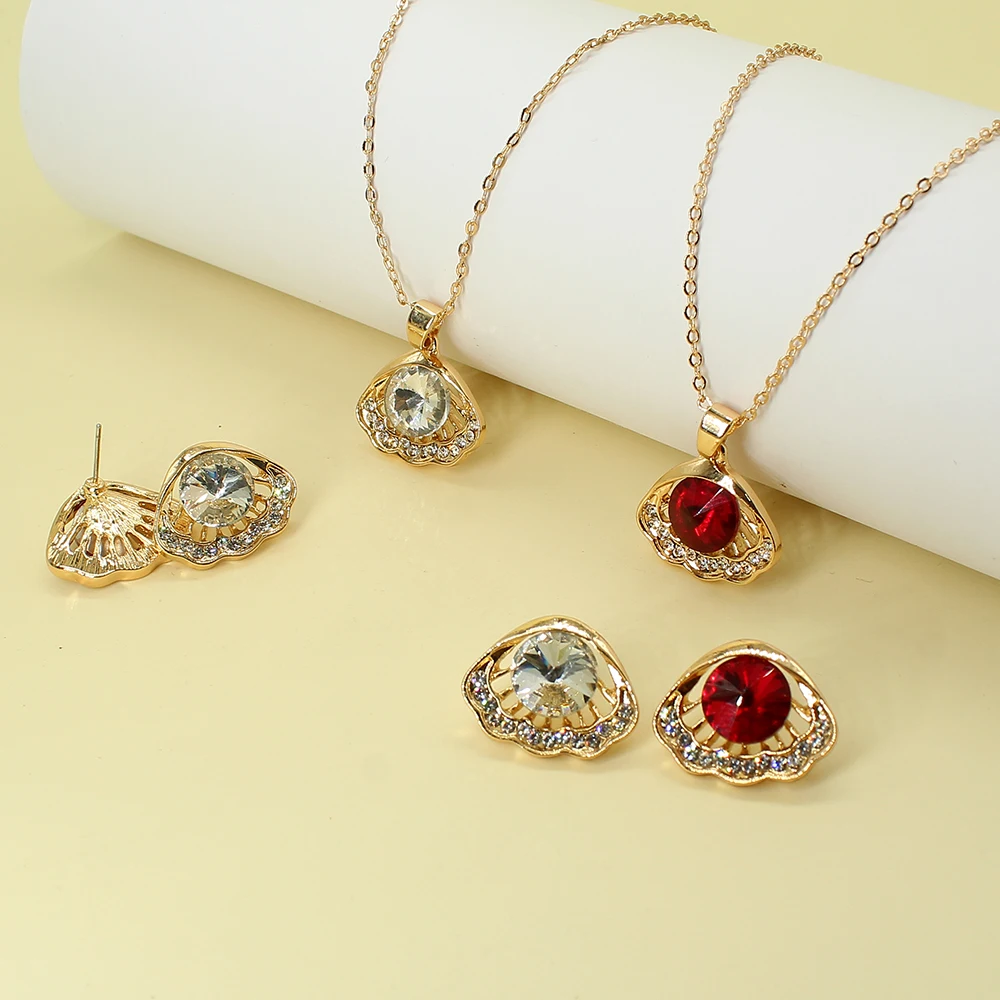 Gothnic Bohemia Floral Design Crystal Stud Earrings Necklace Sets for Women Wedding Bridal Trendy Hollow Jewelry Set 
Gothnic Bohemia Floral Design Crystal Stud Earrings Necklace Sets for Women Wedding Bridal Trendy Hollow Jewelry Set