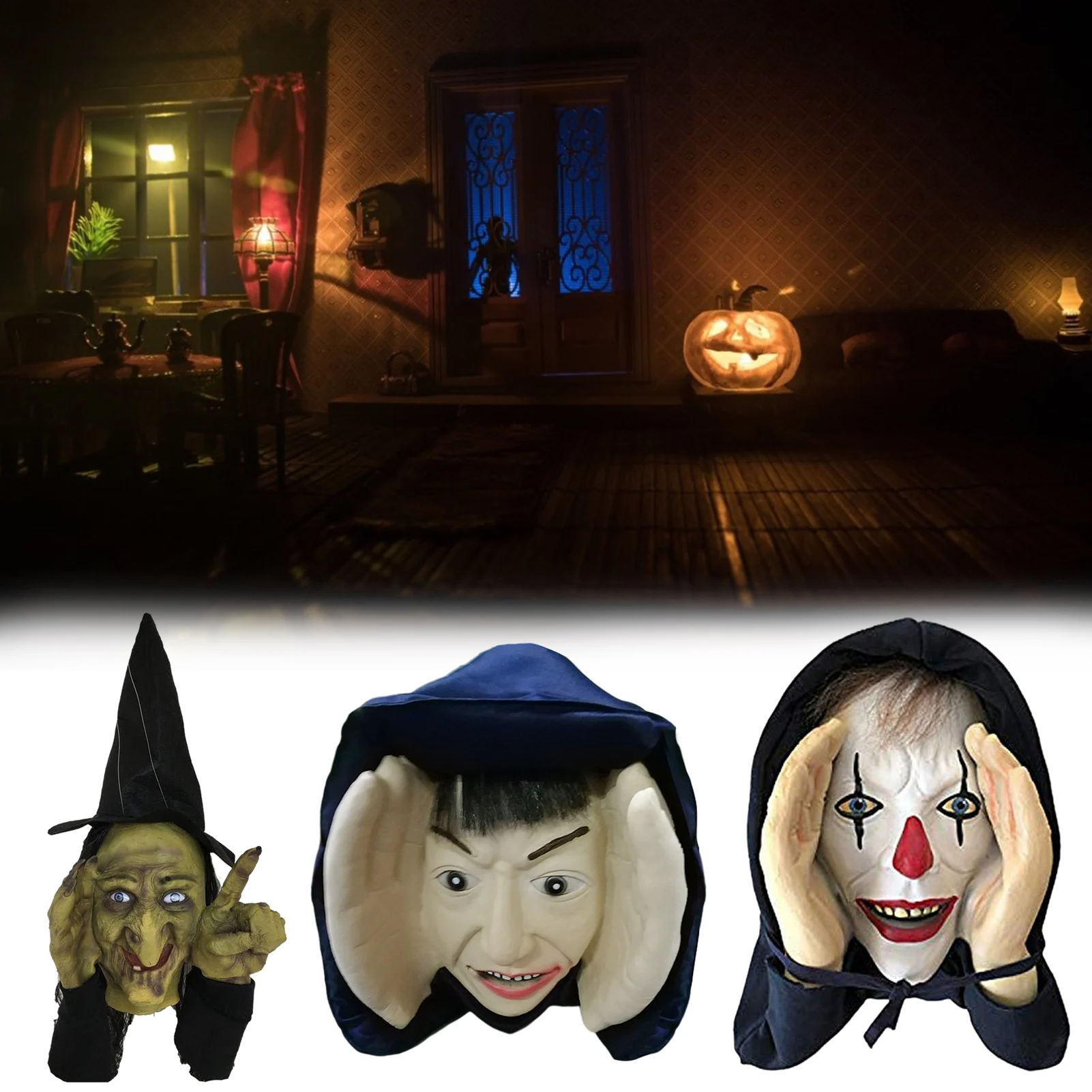 Страшное окно клоуна, атмосфера, латексный реквизит вечерние, Хэллоуин, подвеска клоуна из смолы, настенное украшение на Хэллоуин
Страшное окно клоуна, атмосфера, латексный реквизит вечерние, Хэллоуин, подвеска клоуна из смолы, настенное украшение на Хэллоуин