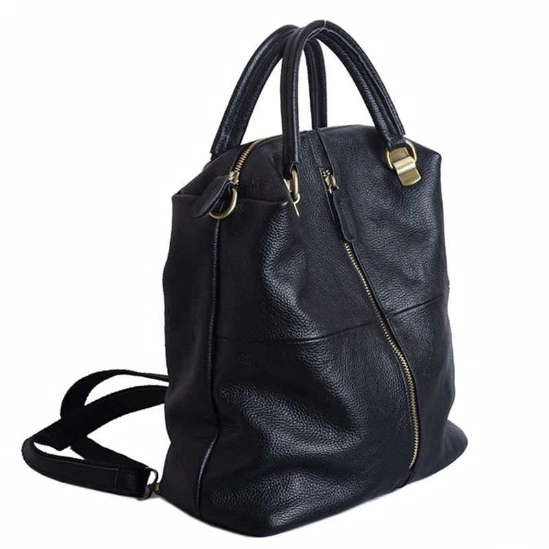Shoulder Bag Head Layer Cowhide Backpack Black Cowhide Portable Messenger Lady Bag Backpack
Shoulder Bag Head Layer Cowhide Backpack Black Cowhide Portable Messenger Lady Bag Backpack