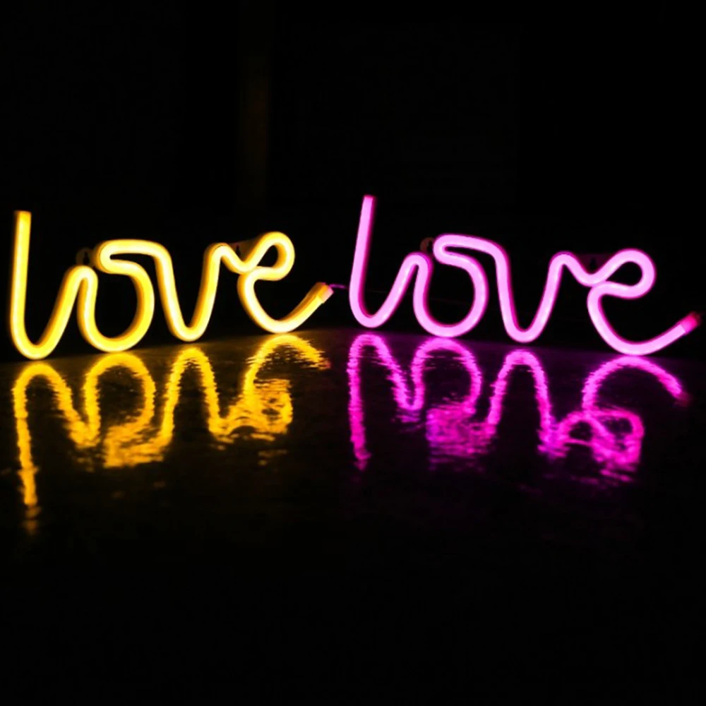 LED Neon Lights Love Shape Night Light Sign Lamp Battery USB Double Powered Nightlight for Indoor Christmas Wedding Birthday
LED Neon Lights Love Shape Night Light Sign Lamp Battery USB Double Powered Nightlight for Indoor Christmas Wedding Birthday