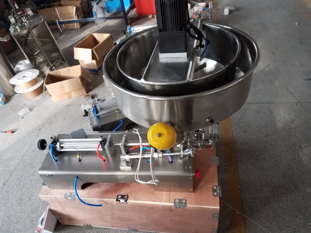 filling machine with mixer with mixing heater hopper jar honey pulp grease peanut butter chocolate granules filler
filling machine with mixer with mixing heater hopper jar honey pulp grease peanut butter chocolate granules filler