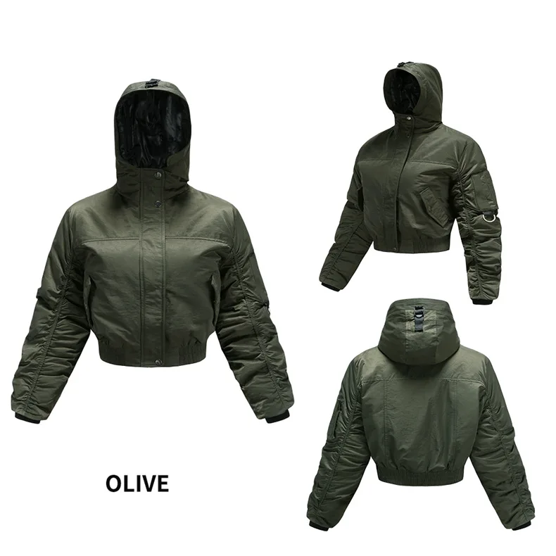 Winter Solid Hooded Short Jacket Women's Casual Fashion Streetwear School Bag Strap Clothing Oversize Parkas Bubble Coat XXL
Winter Solid Hooded Short Jacket Women's Casual Fashion Streetwear School Bag Strap Clothing Oversize Parkas Bubble Coat XXL