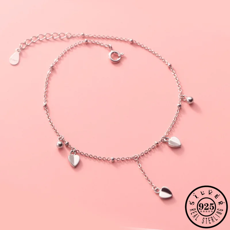 925 Sterling Silver Small Heart Shape Pendant Party Anklets Bracelets Summer Anklet Foot Fine Jewelry Gifts for Women
925 Sterling Silver Small Heart Shape Pendant Party Anklets Bracelets Summer Anklet Foot Fine Jewelry Gifts for Women