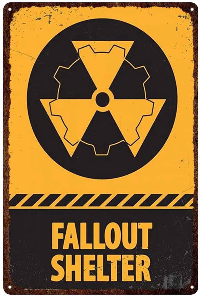 Public Place Metal Tin Sign Wall Art Fallout Shelter Vintage Iron Plate Poster For Shop Public Wall Decor 12*8 Inch
Public Place Metal Tin Sign Wall Art Fallout Shelter Vintage Iron Plate Poster For Shop Public Wall Decor 12*8 Inch