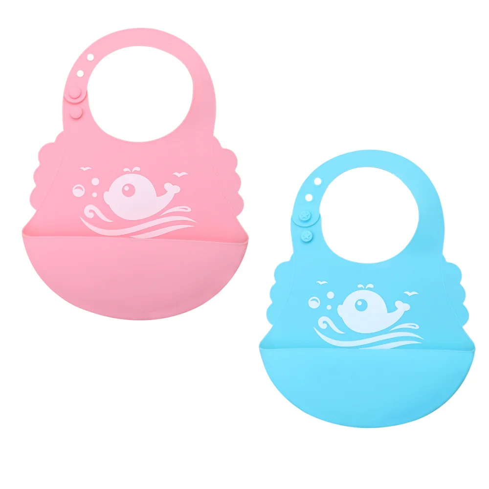 2pcs Silicone Baby Bibs Cartoon Whale Pattern Feeding Bib Food Catcher Pocket (Pink+Blue)
2pcs Silicone Baby Bibs Cartoon Whale Pattern Feeding Bib Food Catcher Pocket (Pink+Blue)