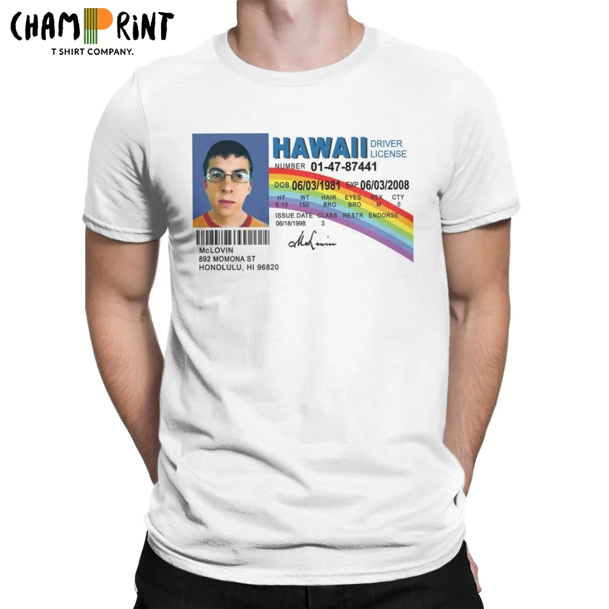 Men Mclovin Superbad Inspired Movie T Shirt 100% Cotton Tops Funny Short Sleeve O Neck Tee Shirt Plus Size T-Shirts
Men Mclovin Superbad Inspired Movie T Shirt 100% Cotton Tops Funny Short Sleeve O Neck Tee Shirt Plus Size T-Shirts