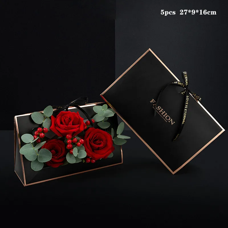 5PCS Flowers Carry Kraft Paper Bags Rectangular Flower Window Box Bronzing Waterproof Bouquet Florist Rose Party Ribbon Boxes 
5PCS Flowers Carry Kraft Paper Bags Rectangular Flower Window Box Bronzing Waterproof Bouquet Florist Rose Party Ribbon Boxes