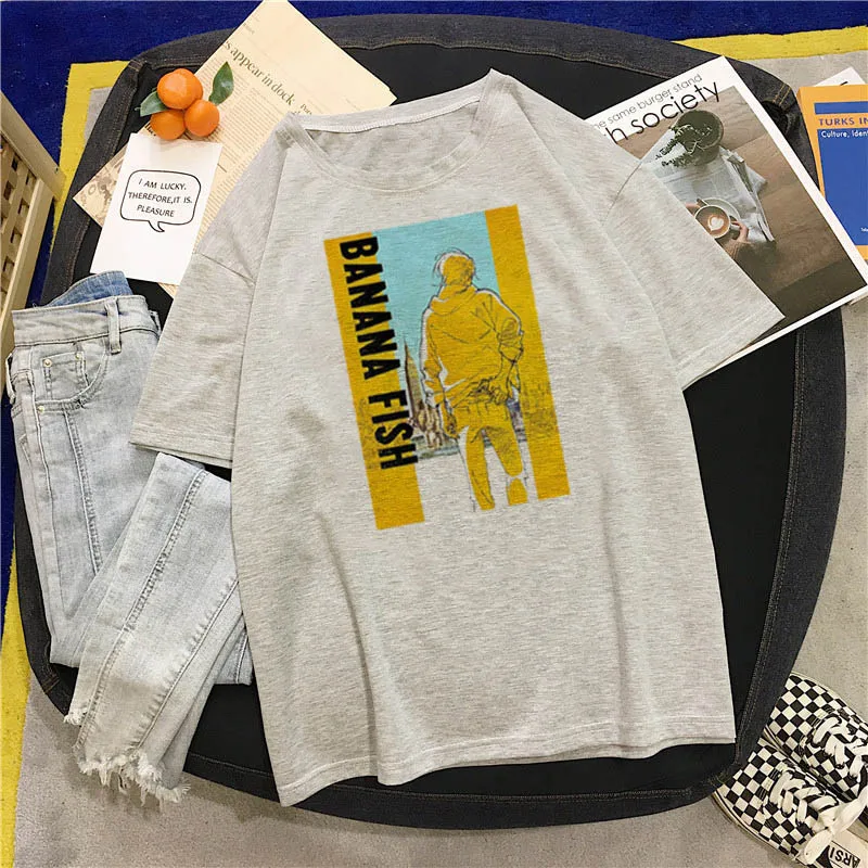 Anime short-sleeved T-shirt female Harajuku retro streetwear cartoon print 2021 summer new oversized T-shirt 
Anime short-sleeved T-shirt female Harajuku retro streetwear cartoon print 2021 summer new oversized T-shirt