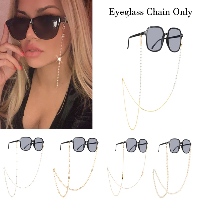 FAMSHIN Fashion Eyeglasses Strap Chain Imitation Pearl Bead Mask Sunglasses Holder Glasses Eyewear Lanyards For Women Men Chains
FAMSHIN Fashion Eyeglasses Strap Chain Imitation Pearl Bead Mask Sunglasses Holder Glasses Eyewear Lanyards For Women Men Chains