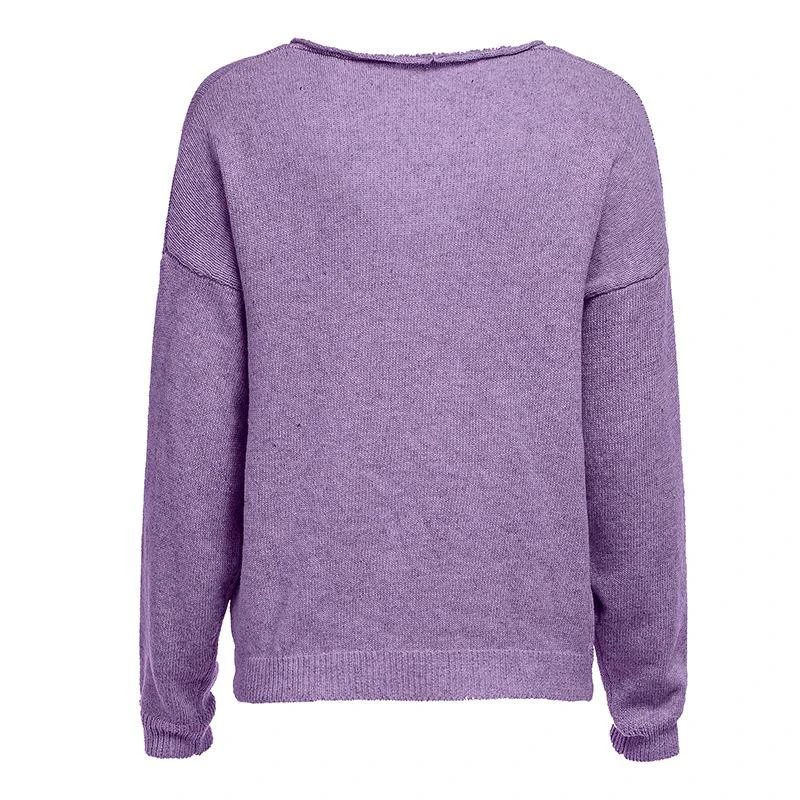Autumn Long Sleeve V Neck Knitted Sweater Women Fashion Solid Purple Yellow Causal Loose Pull Femme Sexy Sweater Jumper Top
Autumn Long Sleeve V Neck Knitted Sweater Women Fashion Solid Purple Yellow Causal Loose Pull Femme Sexy Sweater Jumper Top