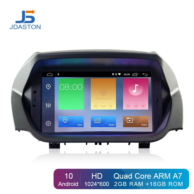 Автомобильный DVD плеер JDASTON Android 10 0 для Ford ECOSPORT 2013 2016 Wi Fi GPS навигация 2 Din радио
